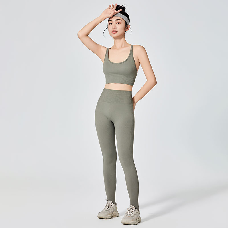 Leggings de sport colorés de type simple pour femmes 