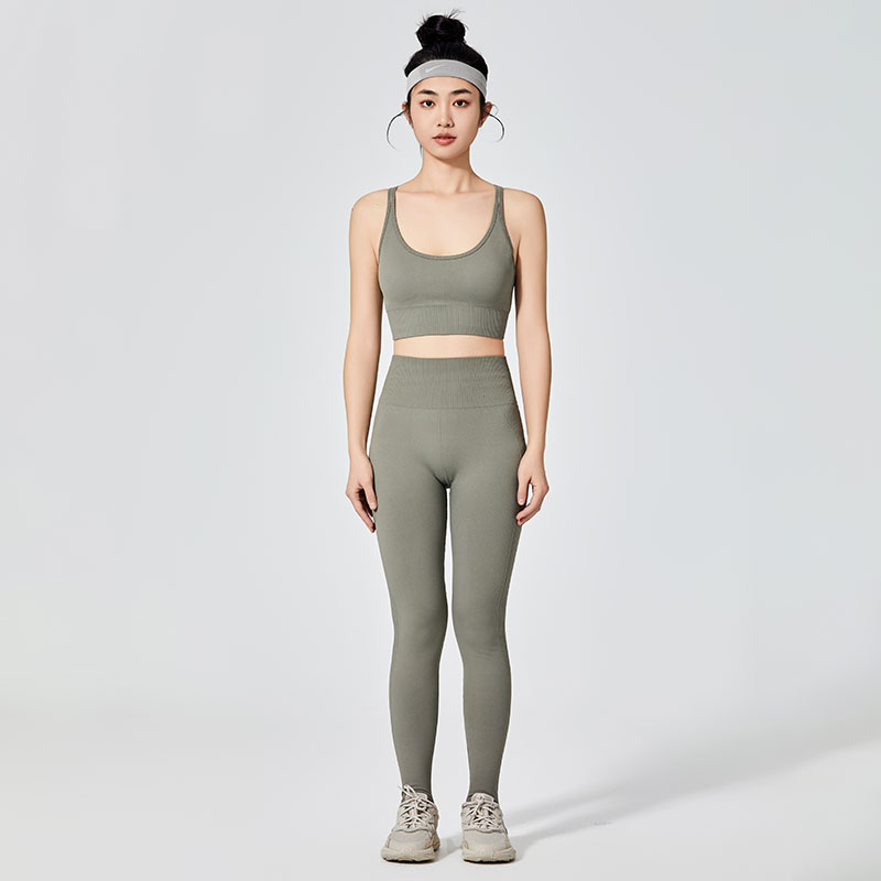 Leggings de sport colorés de type simple pour femmes 