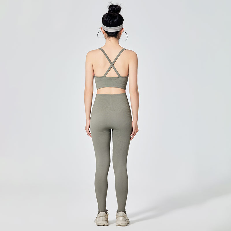 Leggings de sport colorés de type simple pour femmes 