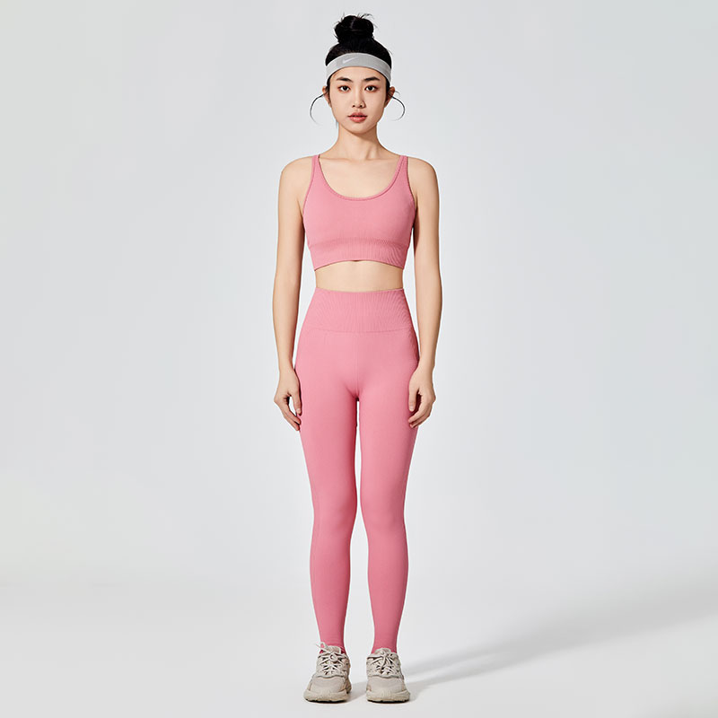 Leggings de sport colorés de type simple pour femmes 