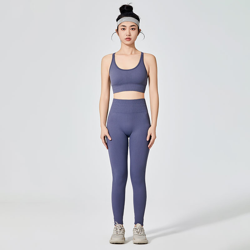 Leggings de sport colorés de type simple pour femmes 