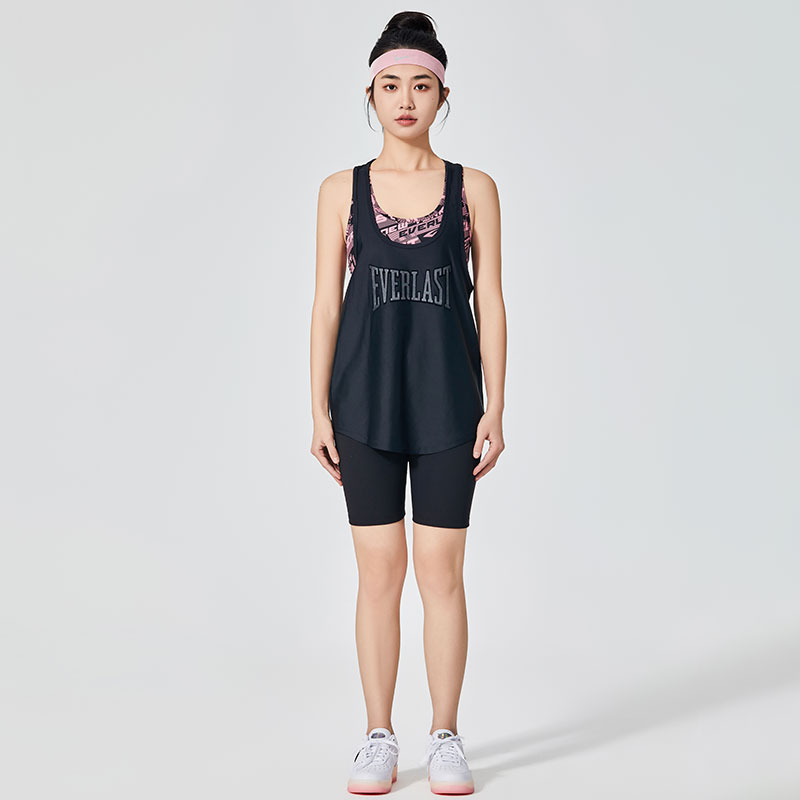 Short de sport classique noir pur pour femmes