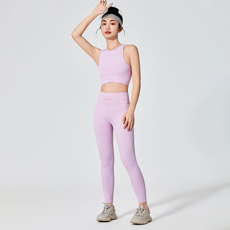 Leggings de sport lilas pour femmes