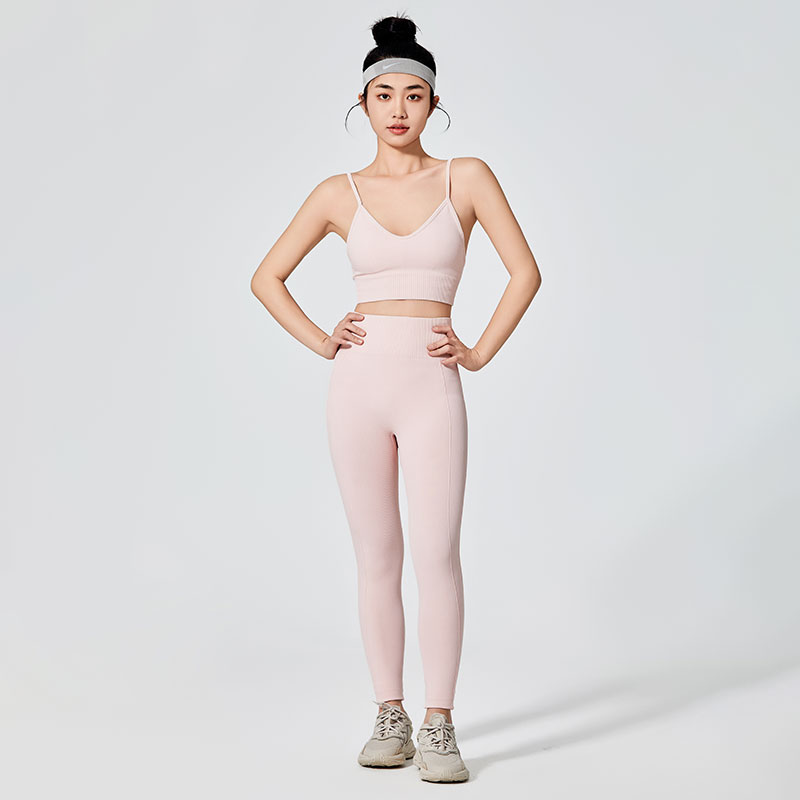 Leggings de sport roses pour femmes